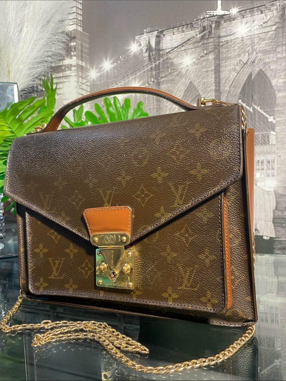 Authentic Rare Louis Vuitton Monogram Top Handle Bag - Picture 3 of 16